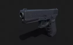 Glock 17 Gen4 Low-poly  3D model