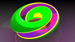 graphical neon torus