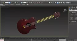guitar Low-poly  3D model