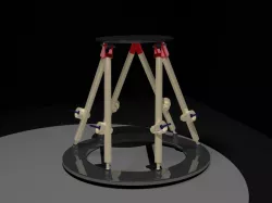 Hexapod using rack and pinion