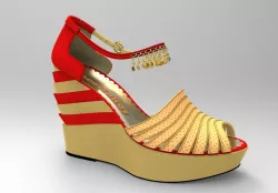 High Heel Sandal 3D model