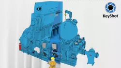 High Pressure Mud Pump (toon render)