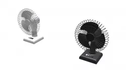 Household Table Fan Low-poly  3D model
