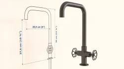 Ikea GAMLESJON  Dual-control kitchen mixer tap faucet 3D model