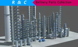 industry  tanks  Low-poly  3D model