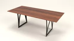 Irene wood table Low-poly  3D model