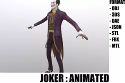 Joker Low-poly  3D model
