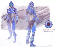 Keyshot Sci-fi Hero