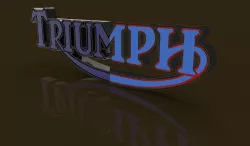 KeyShot Toon Render: Triumph Logo