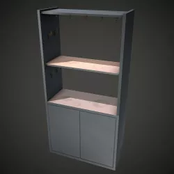 Kitchen Cupboard Low Poly Mobile Ready Low-poly  3D model