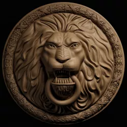 leo face 3D model