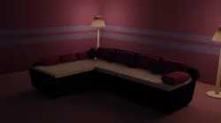 Low Poly Couch Low-poly  3D model