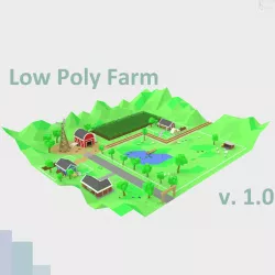 Low Poly Farm by RICHARD HIND Low-poly  3D model