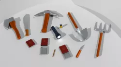 Low poly survival pack Low-poly  3D model