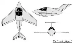 LUFTWAFFE  PROJECT AIRCRAFT, FOCKE-WULF Volksjäger