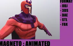Magneto Low-poly  3D model