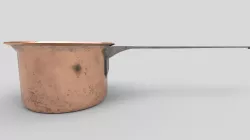 Medieval Copper Cooking Pan 2 Low-poly  3D model