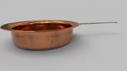 Medieval Copper Cooking Pan 3 Low-poly  3D model
