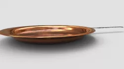 Medieval Copper Cooking Pan 4 Low-poly  3D model