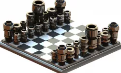 Metal glands chess
