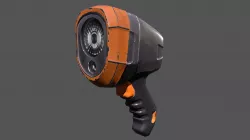 Military Flash Light Low-poly  3D model