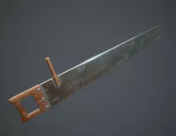Old Saw Low-poly  3D model