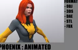 Phoenix Low-poly  3D model