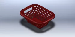 Plastic basket for fruits