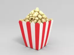Popcorn 3D model