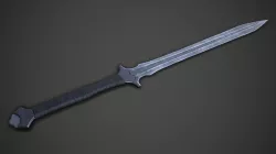 Post-Apocalyptic Leafblade Low-poly  3D model