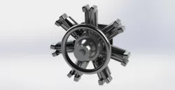 R2800 - 7 Cylinder 110HP Radial Engine
