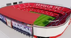 Ramon Sanchez Pizjuan Stadium - Sevilla FC  Low-poly  3D model