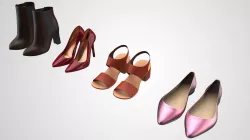 Realistic Women Lady Shoes Collection 3D model