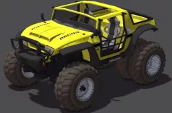 Recon Car Monster Truck Jeep Wrangler Rubicon 3D model