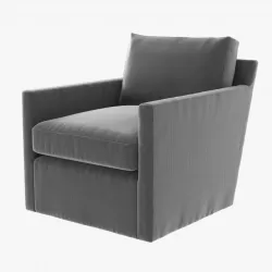Restoration Hardware Oliver Track Arm Swivel Chair 3D model