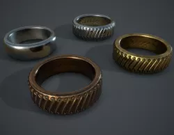 Rings Low-poly  3D model