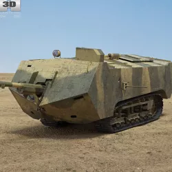 Saint-Chamond 3D model