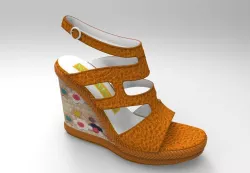 Sandal with Wedge sole 3D model