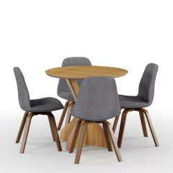 Set Dinner Table and Chairs 3D model