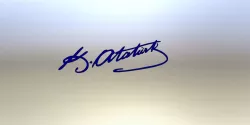 Signature of Atatürk