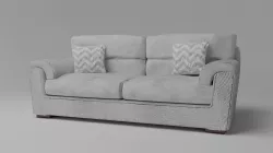 Simple Sofa Two seat sofa 3D model