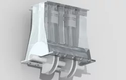 Simple Twin Cylinder Inline Engine