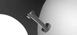 Simulation of Nut and screw.