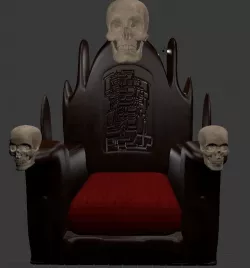 Skull Throne 3D model