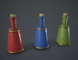 Small Potion Vial Low-poly  3D model