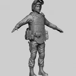 Soldier 3D model