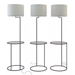 Swift floor lamp white and black 3D model