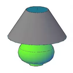 table lamp on acad