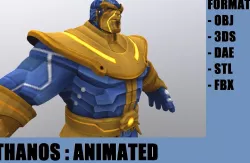 Thanos Low-poly  3D model