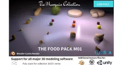 The Food Pack - The Marquis Collection Low-poly  3D model
